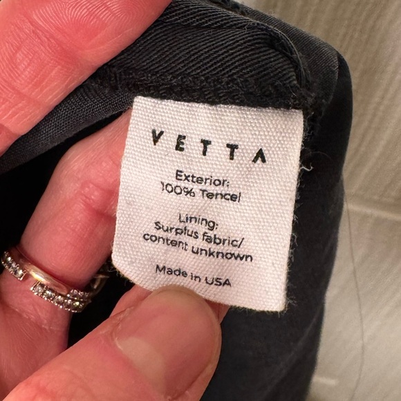 VETTA • The Apron Black 3-Way Tie Back Jumpsuit • Washed Black Grey Tencel • 0 - Picture 8 of 13